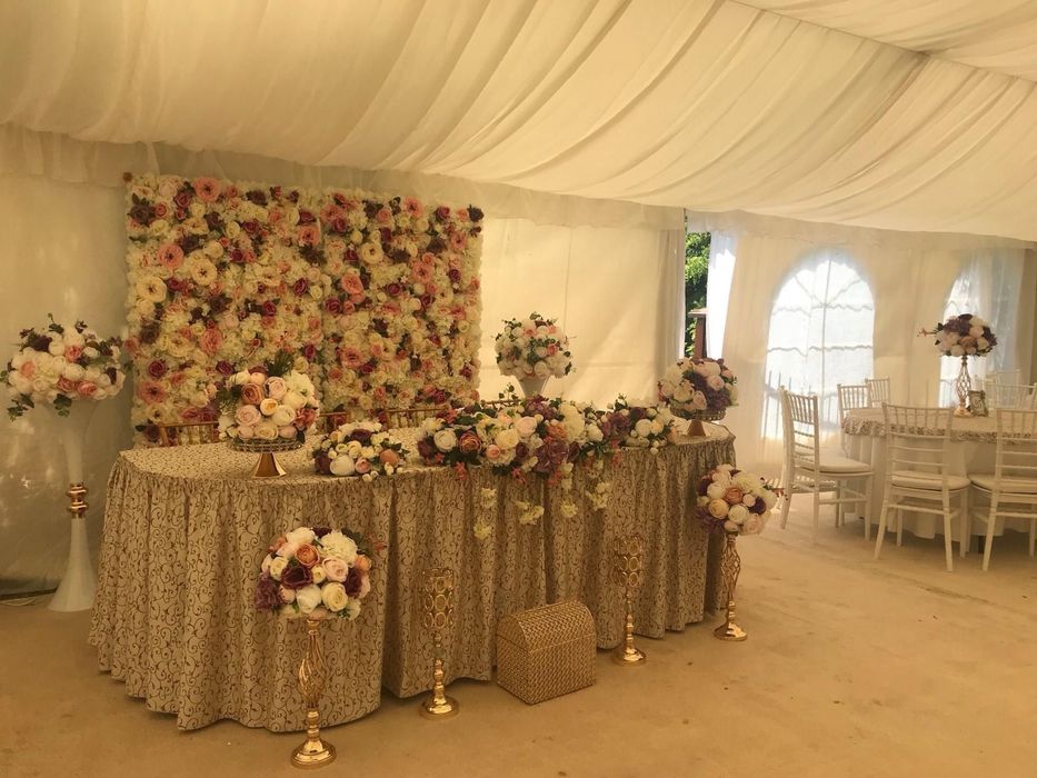 Set complet decorațiuni evenimente verde & mov – nuntă / botez