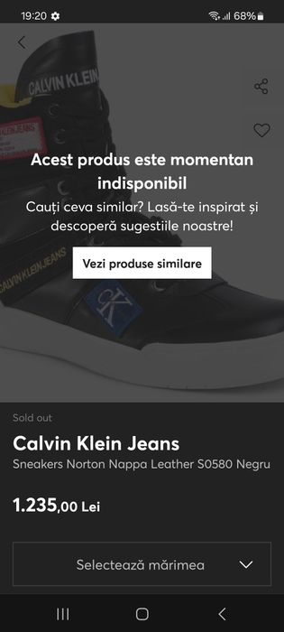 Ghete Calvin Klein nr 37