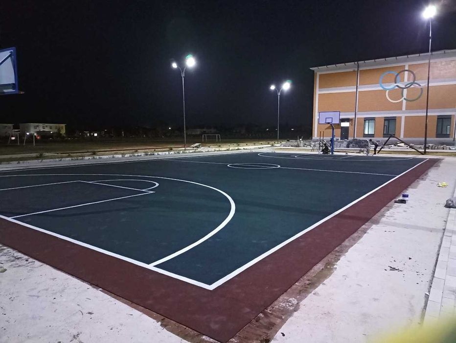 Резиновое покрытие для Баскетбольной площадки Rezina qoplama