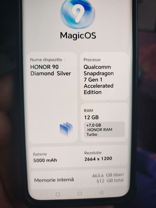 Honor 90 daimand  silver