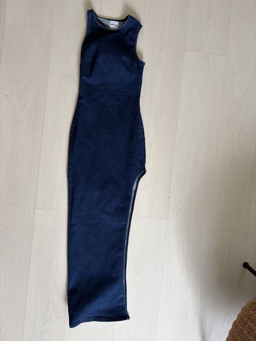 Rochie lunga  din blugi Bershka cropped- xs