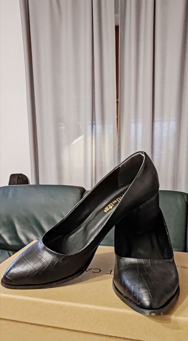 Papuci cu toc măr.43