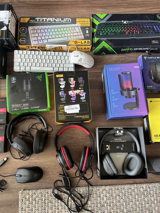Геймърски мишки , клавиатури, Рам, SSD, микрофони