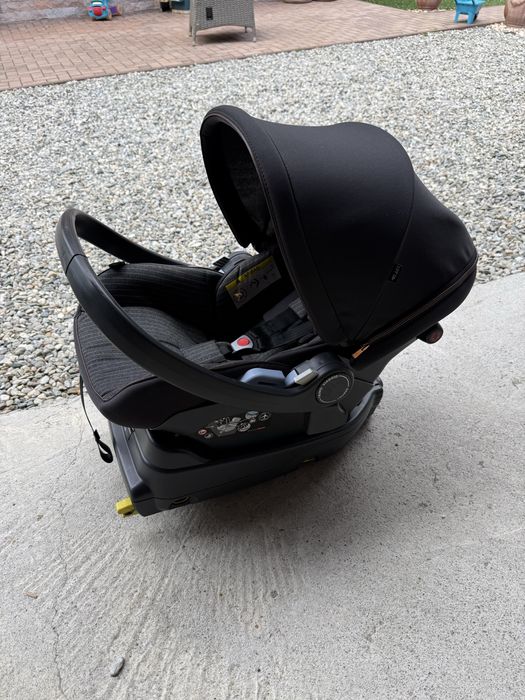 Scaun auto pentru copii Peg Perego, Primoviaggio Lounge 500, 40 - 87 cm, 0-13 kg, Negru/Gri