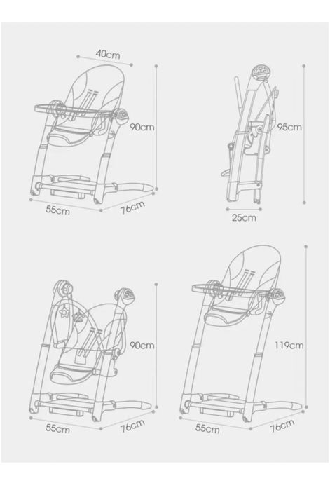 Продам стульчик для кормления 3в1
