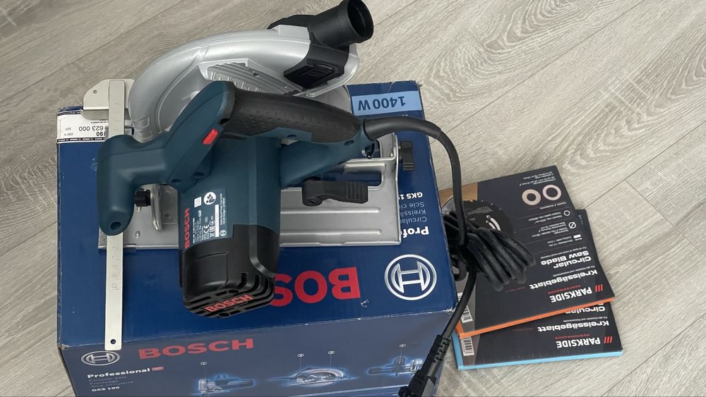 Circular Bosch Professional GKS 190, 1400W, 190 mm, nou