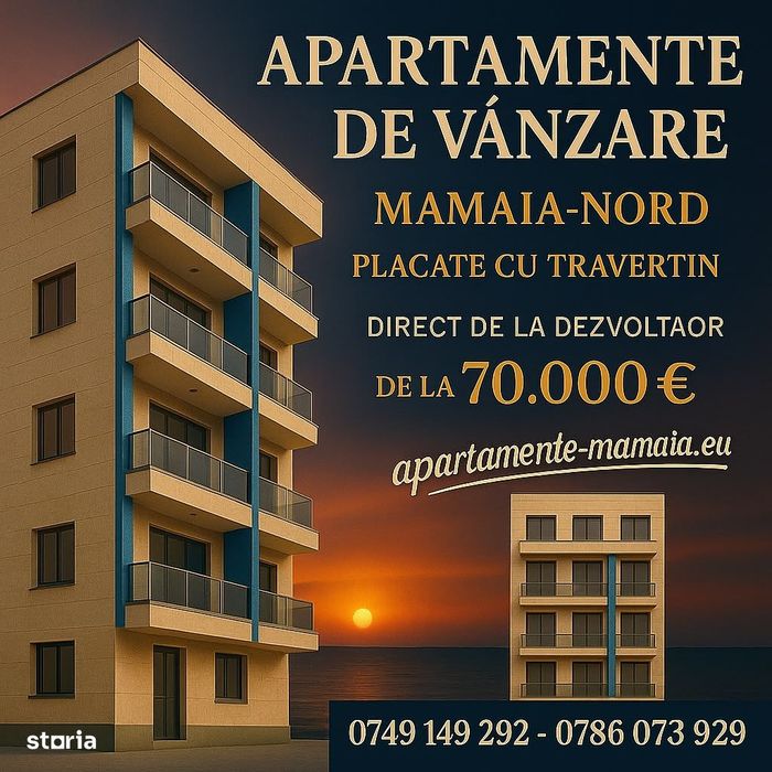 Apartamente Premium la doar 50 m de plaja