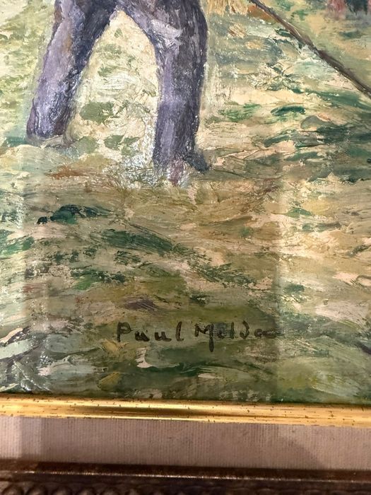 Tablou pictat pe carton de Paul Molda