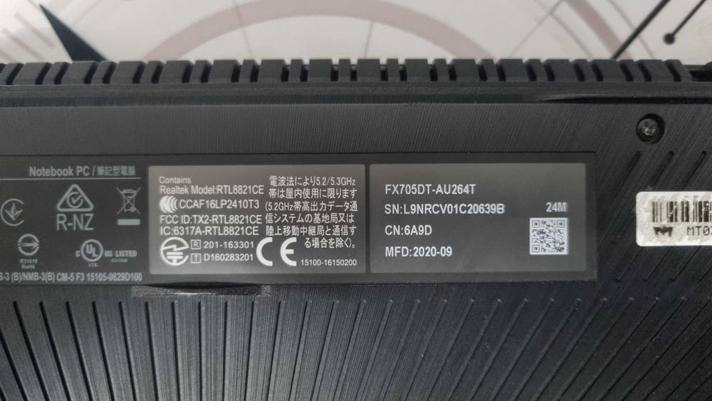 Laptop Gaming Asus TUF | Ryzen 5 - 3550H, 16gb RAM,  GTX 1650