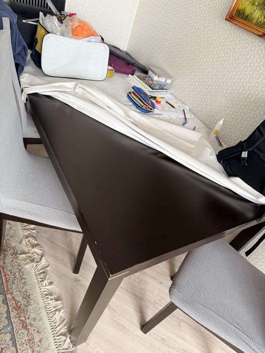 Стол кухонный со стульями 10штук