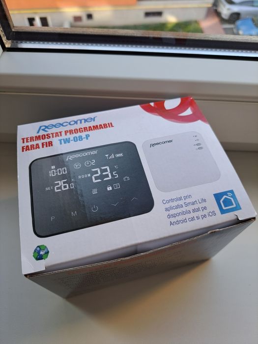 Termostat Smart Fără Fir Reecomer Wi-Fi
