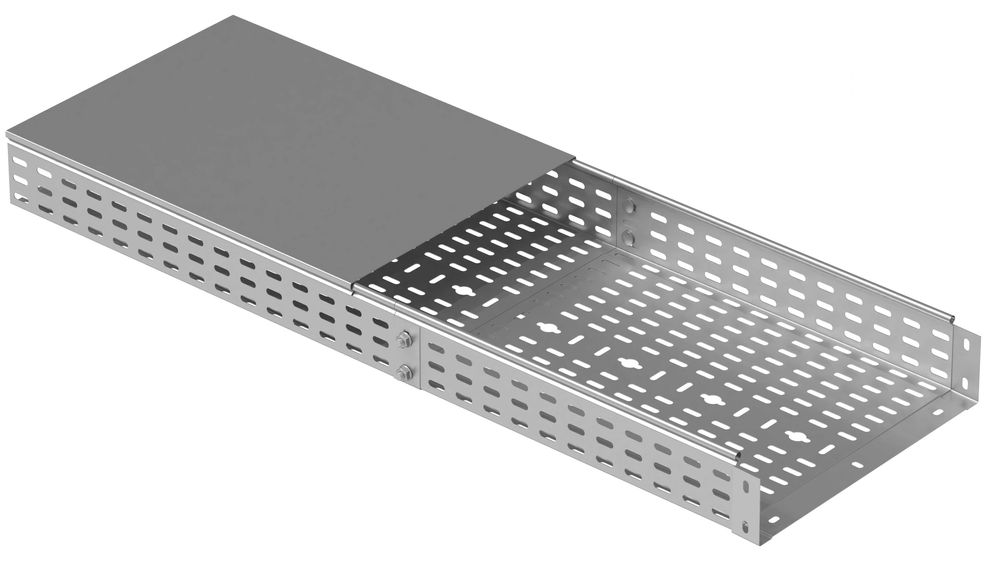 Перфорированный кабельный лоток H:100 W:600 Т:1,2 / L:3000