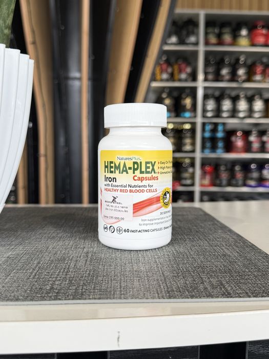 NaturesPlus hema-plex iron capsules 60 fast acting