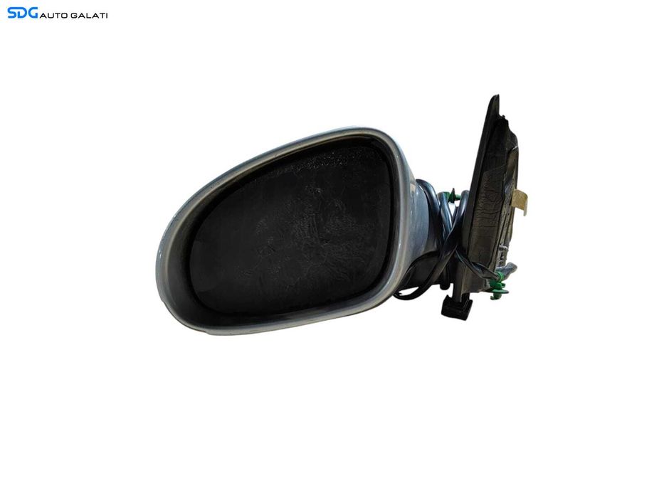 Oglinda Stanga Electrica Fara Pliere Rabatare Electrica cu Semnalizare Argintiu LA7W Volkswagen Passat B6 2005 - 2010 (Fara Sticla) [LR0570]