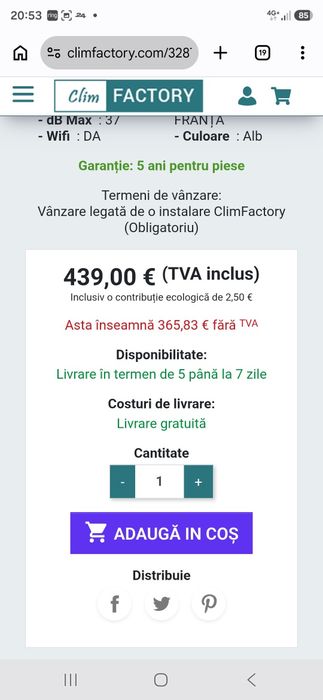Mitsubishi /Daikin Heiwa Pompă Aer condiționat monosplit  Nou
