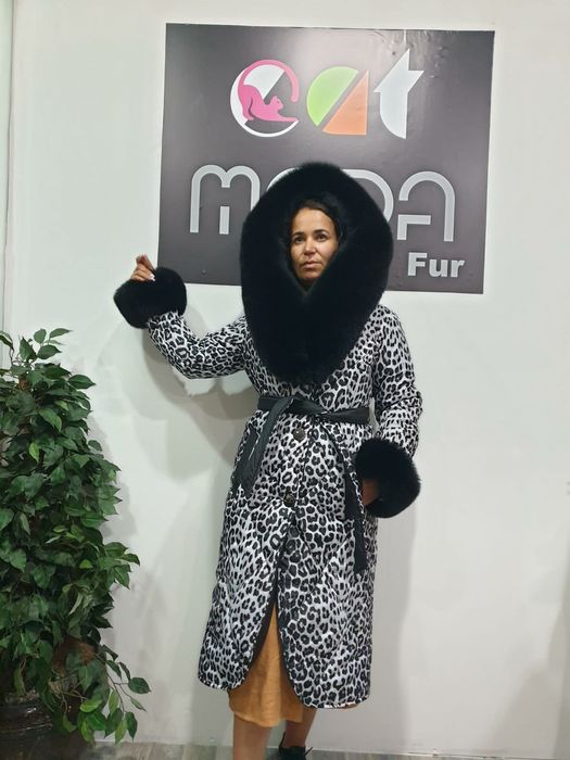 Geaca cu blana naturală