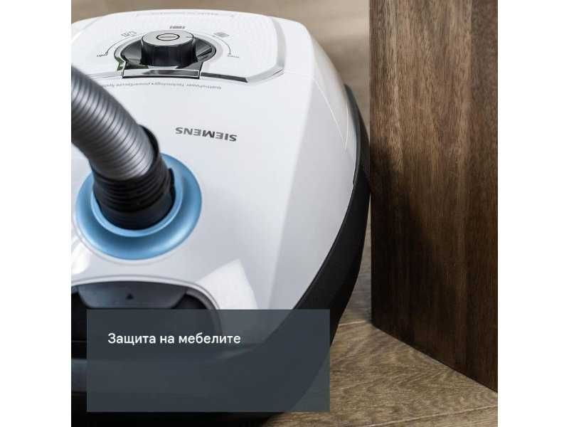 Прахосмукачка Siemens VSZ7442S - 650W, Бяла