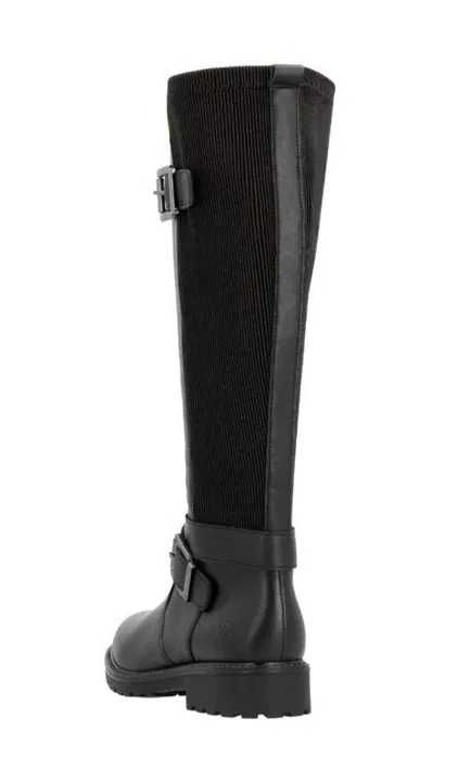 черни кожени ботуши Remonte, еластична горна част