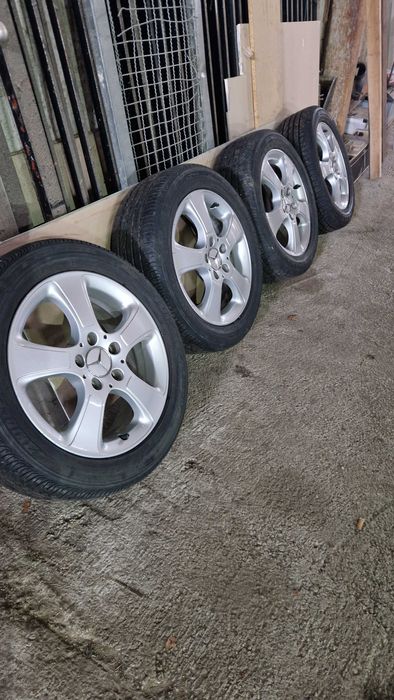 MERCEDES джанти със летни гуми 195/55/16 6J ET46 5×112 ЦО 66,6