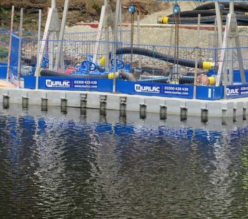 Ponton modular sustinere pompe irigatii rovatti