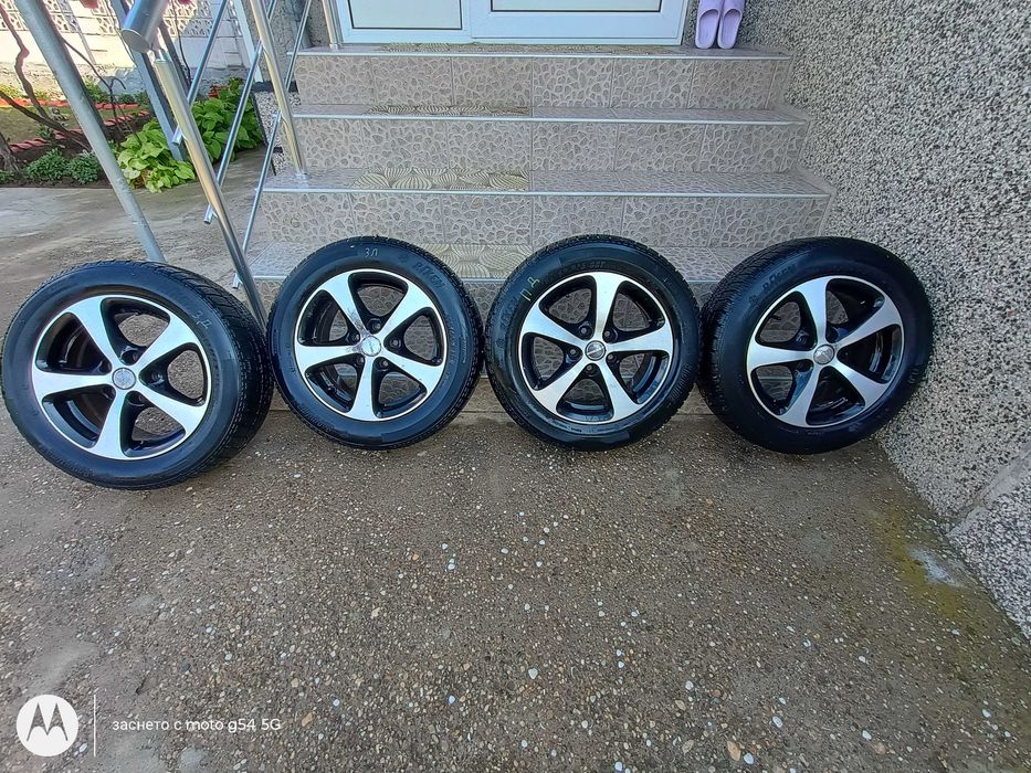 джанти 5x112  195/60 r15 BORBET+ЗИМНИ ГУМИ