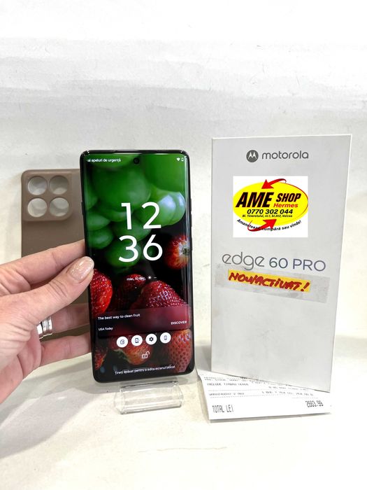 Motorola Edge 60Pro 5G,512GB/12GB, garanție 3Ani/10luni,NOU/Activat!