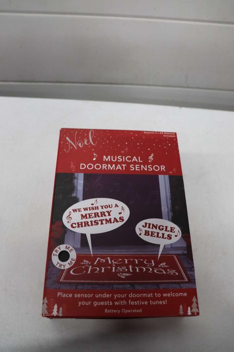 Музикален коледен сензор за изтривалка, поздравете с весела музика