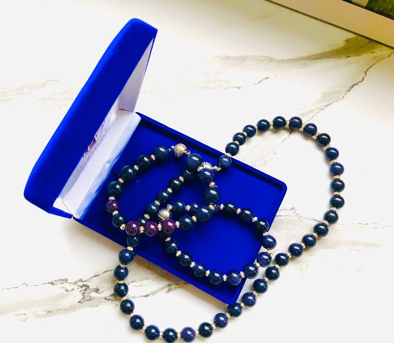 Перли сетове - сиви, бели и тъмно лилави