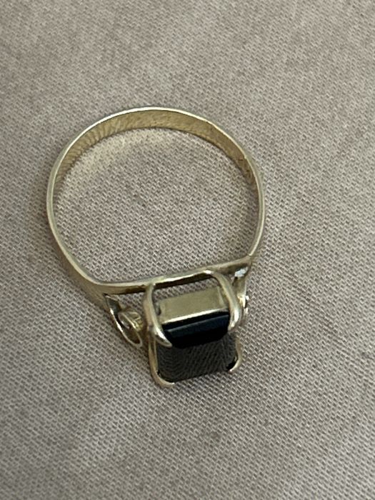 Золотое кольцо с раухтопазом