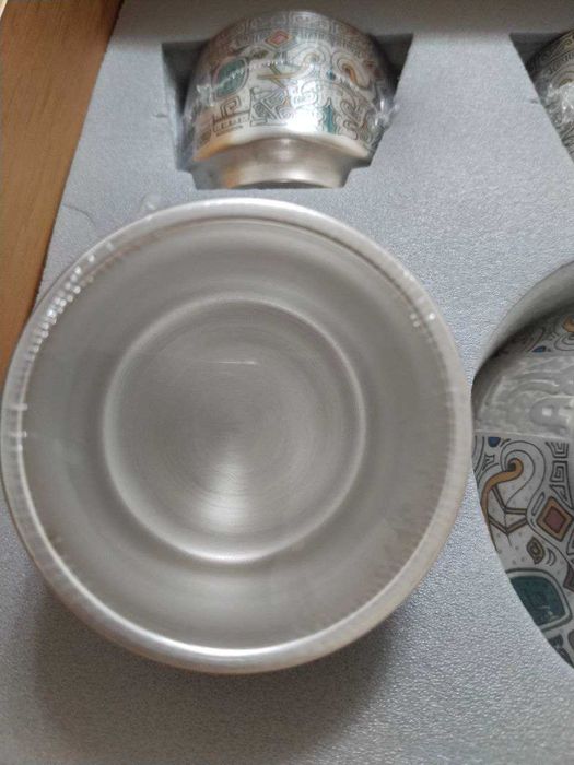 Набор декоративной посуды из серебра 990%