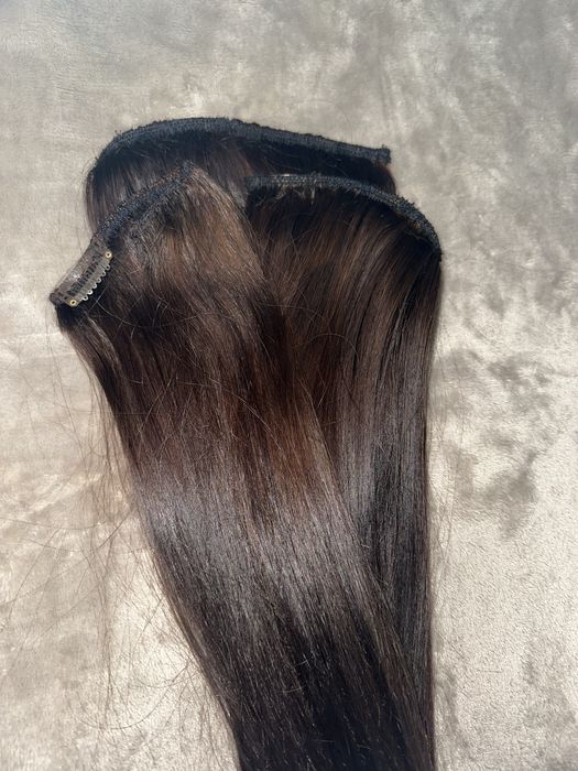 Естествена Кестенява Коса на Треса