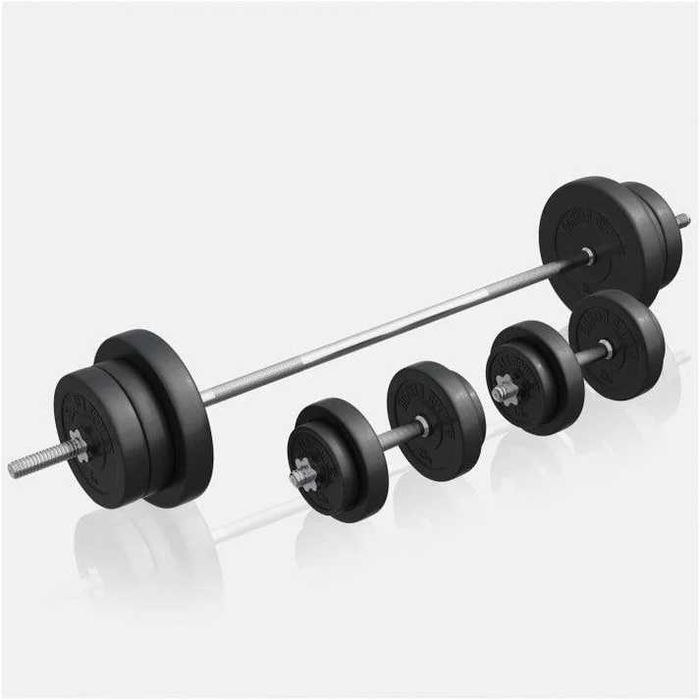Aparat multifuncțional de fitness cu set de 70 de kg