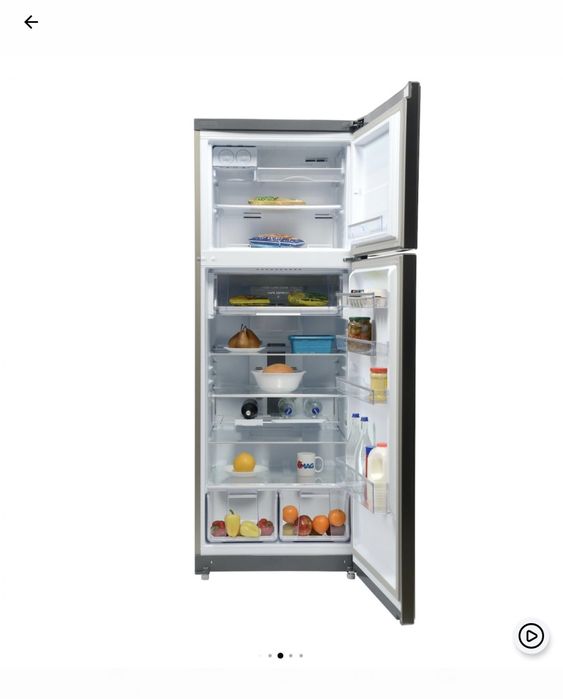 Frigider cu doua usi Hotpoint Full NoFrost, H 190 cm, Silver