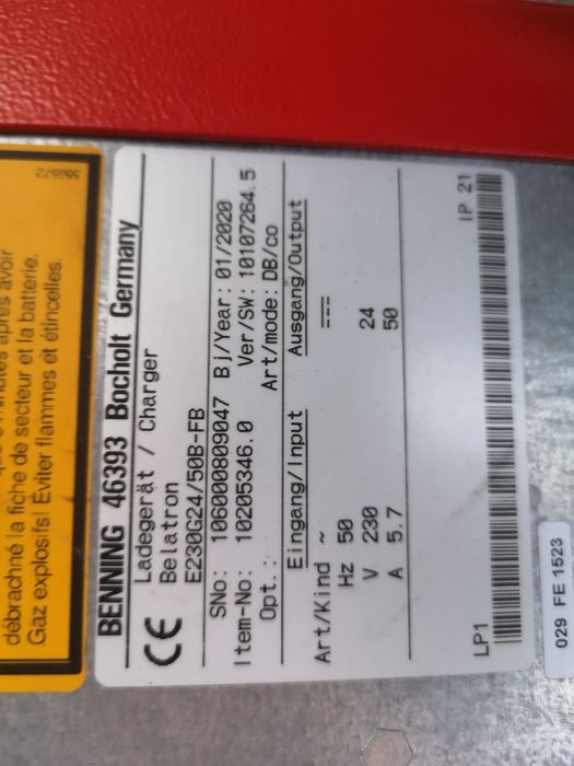 Зарядно Инвенторено 24V 50A за Товарни Колички Вишки  за Всякаква