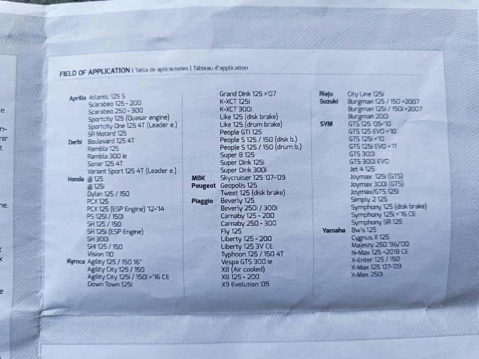 Vand toba sport scuter yamaha x max honda forza pcx  kymco piaggio 125