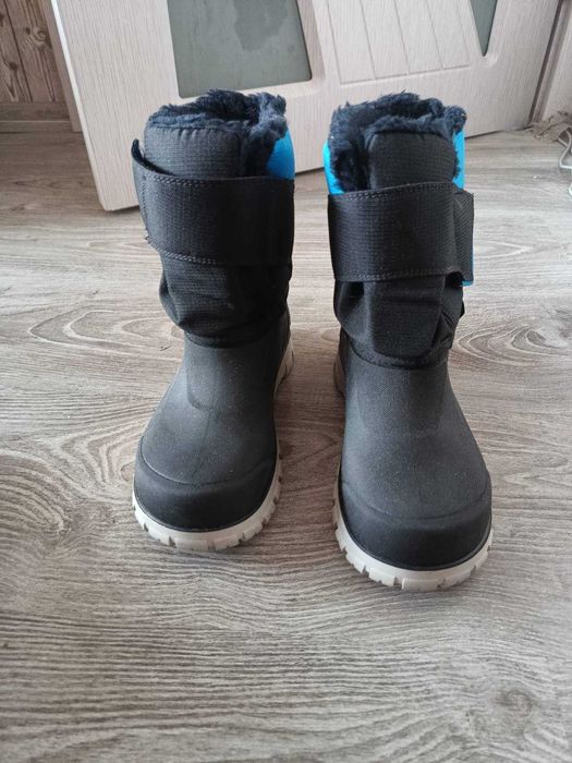 ДЕТСКИ НЕПРОМОКАЕМИ БОТУШИ ЗА ПРЕХОДИ В СНЯГ SH500, С ВЕЛКРО, № 36, ЧЕРНИ