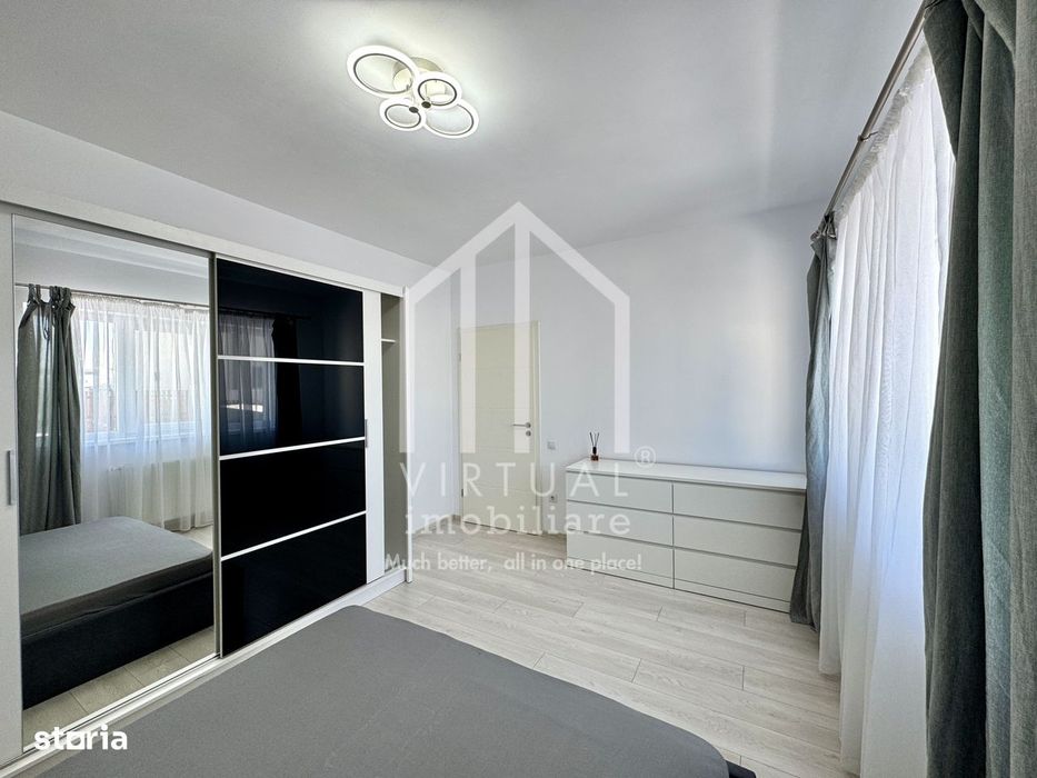 Apartament cu 2 camere, 60mp utili, baie cu geam, parcare privata