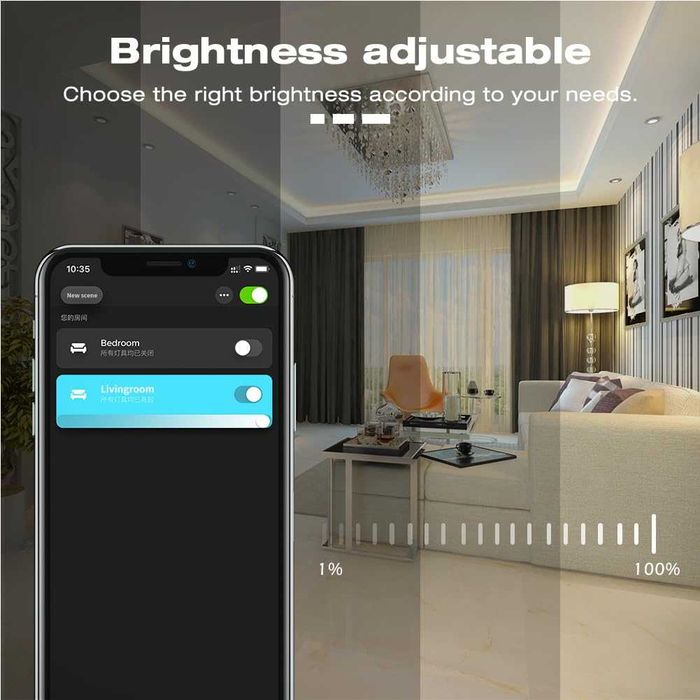 Dimmer smart Zigbee GLEDOPTO Mini pentru bandă LED monocolor