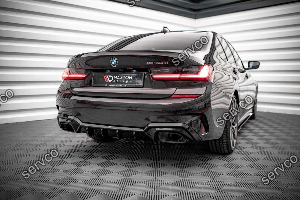 Difuzor bara spate Bmw Seria 3 G20 G21 M340i 2018-2022 v9 - Maxton