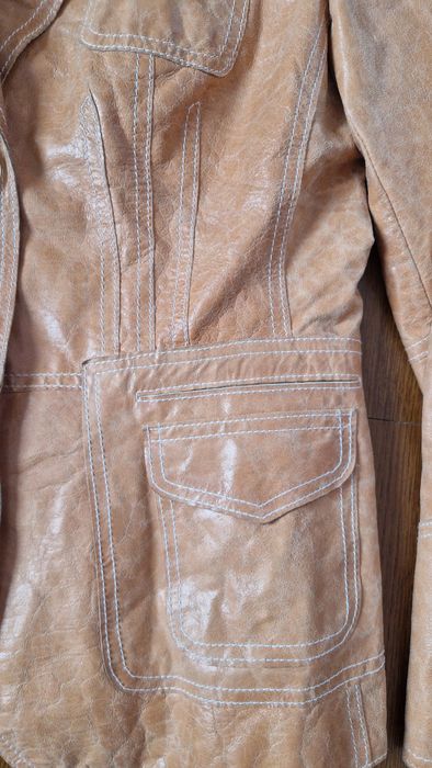 Пиджак кожаный винтаж