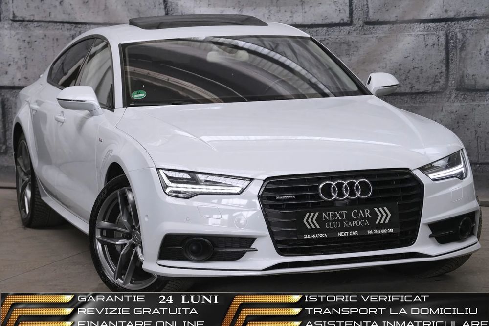 Audi A7 GARANTIE 24LUNI*RATE*DISTRIBUTIE*4x4*Piele*Distronic*Trapa*Pneumatic