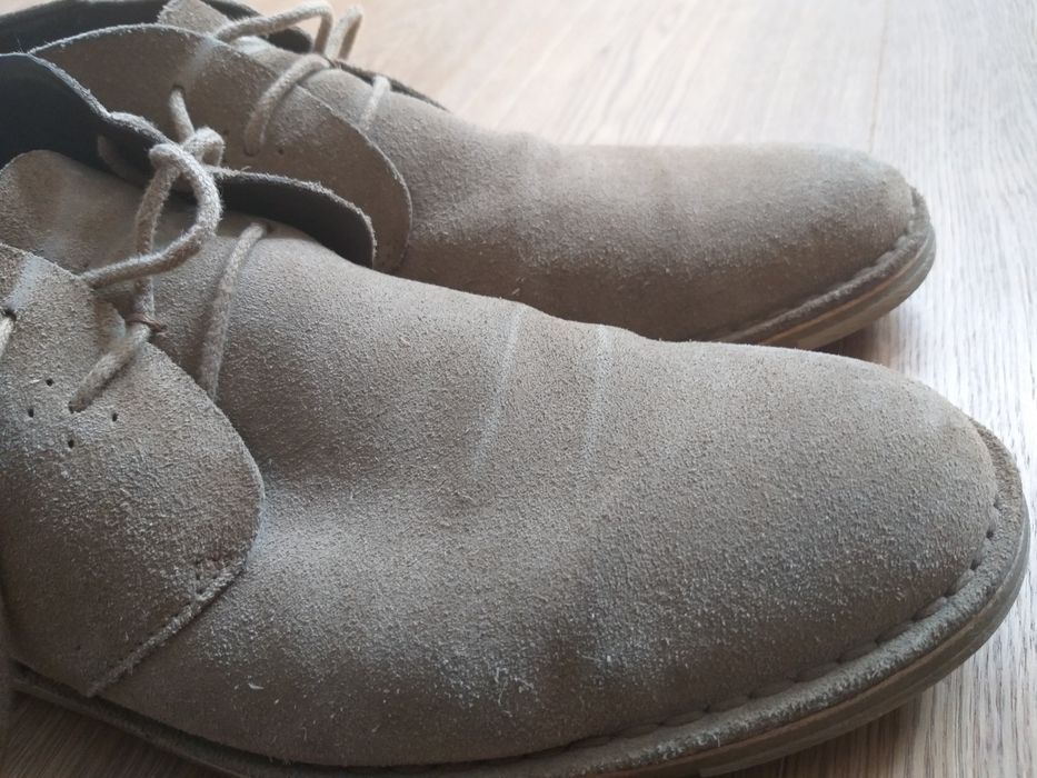 Pantofi/ ghete piele intoarsa, marime 43