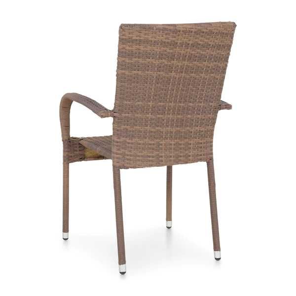 Set 4 Scaune exterior gradina/terasa/balcon Maro