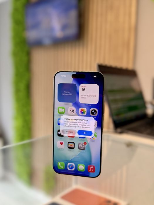 **ATS GSM**iPhone 16 Pro Max 256gb White/Baterie100%/7 incarcari