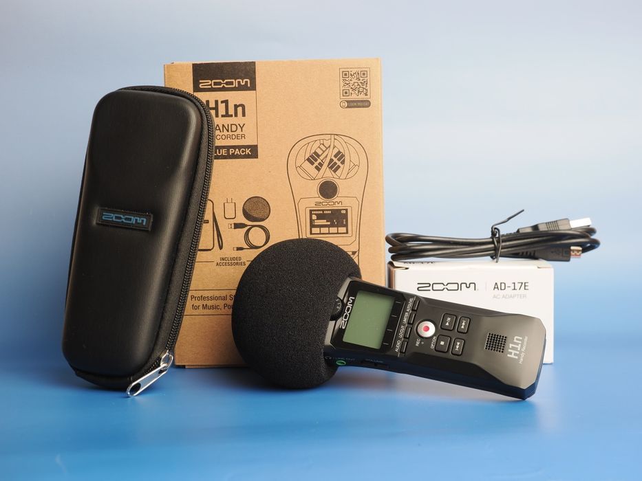 Zoom H1n Value Pack recorder audio, complet, stare ca nouă