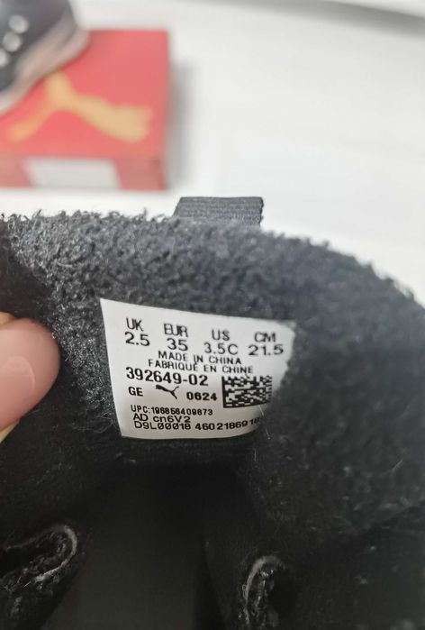 Детские ботинки puma puretex evolve 35 размер