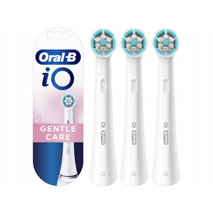 Set Rezerve periuta de dinti electrica Oral-B iO Gentle Care, Alb, 3 buc
