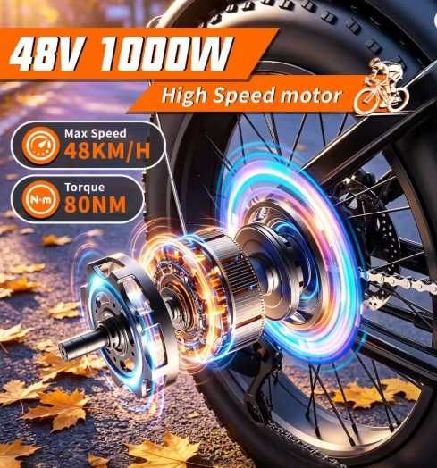 Eлектрическо колело YVY C20 Lite 1000W 48V 15Ah