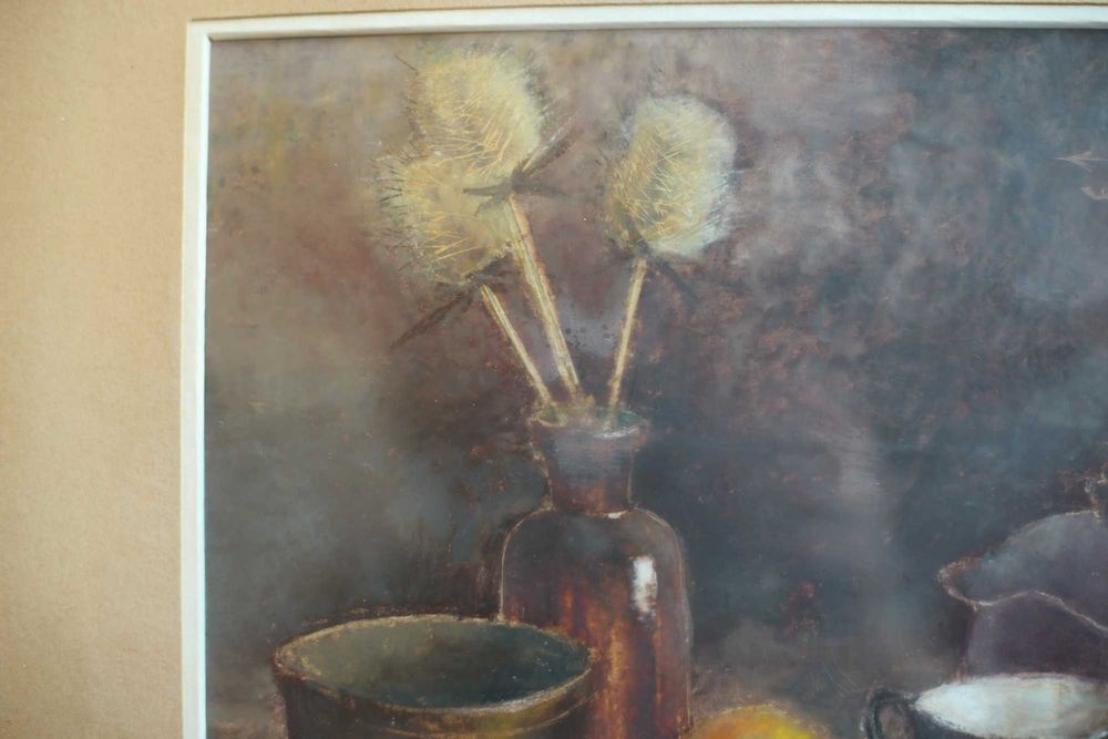 Tablou original Adrian Zisu 1987 27,5 x 22 cm pastel