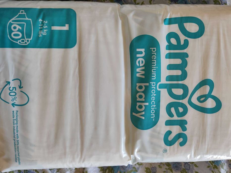 Памперси Harmonie 1/2/3 и 1/2 Pampers Premium (New Baby) от Англия